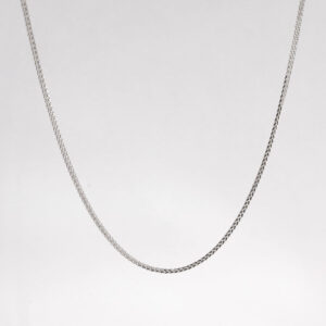 Cadena Franco Mini en Oro Blanco